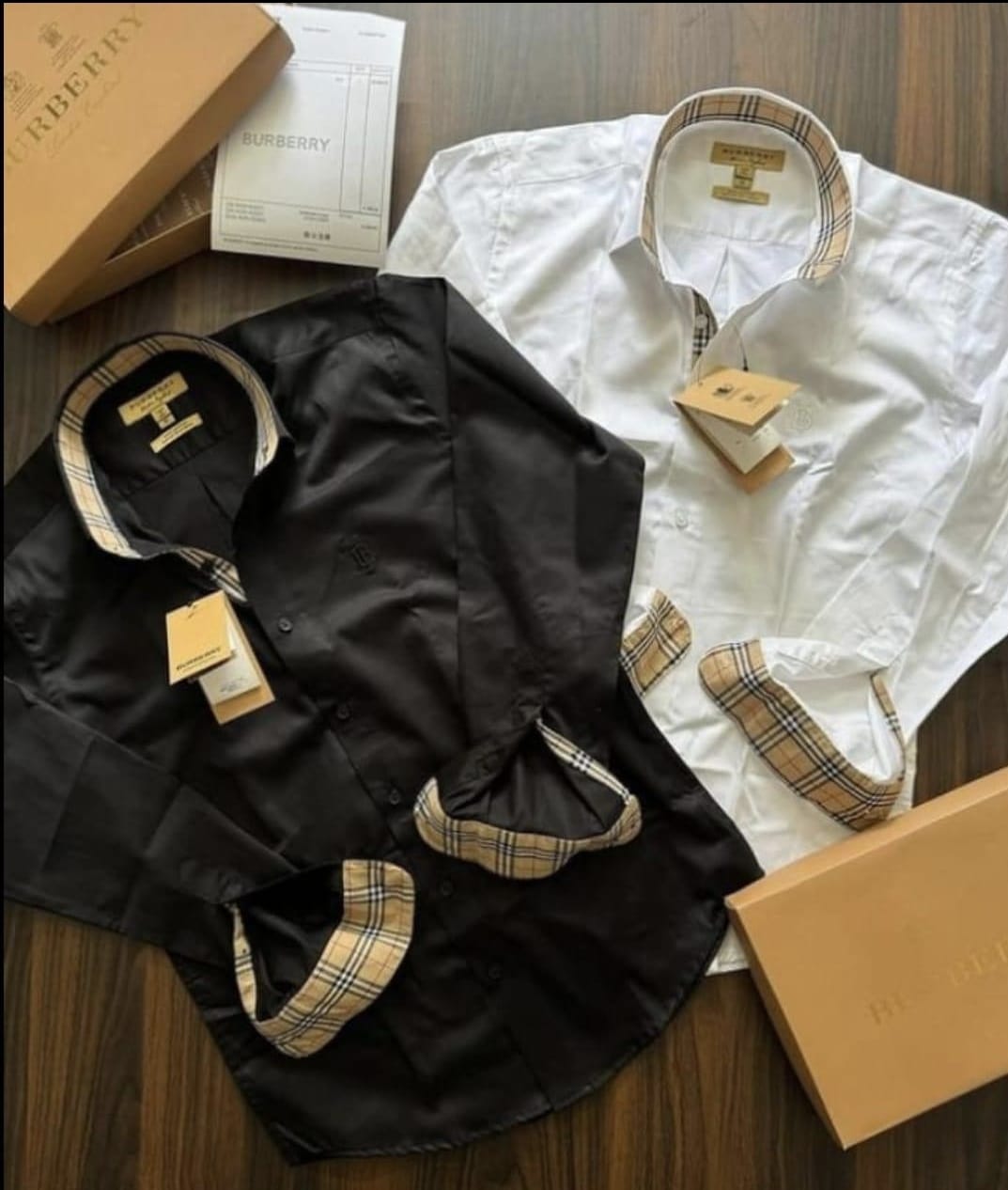 Inspired By Burberry Party Wear Cotton Formal Wear Shirt.