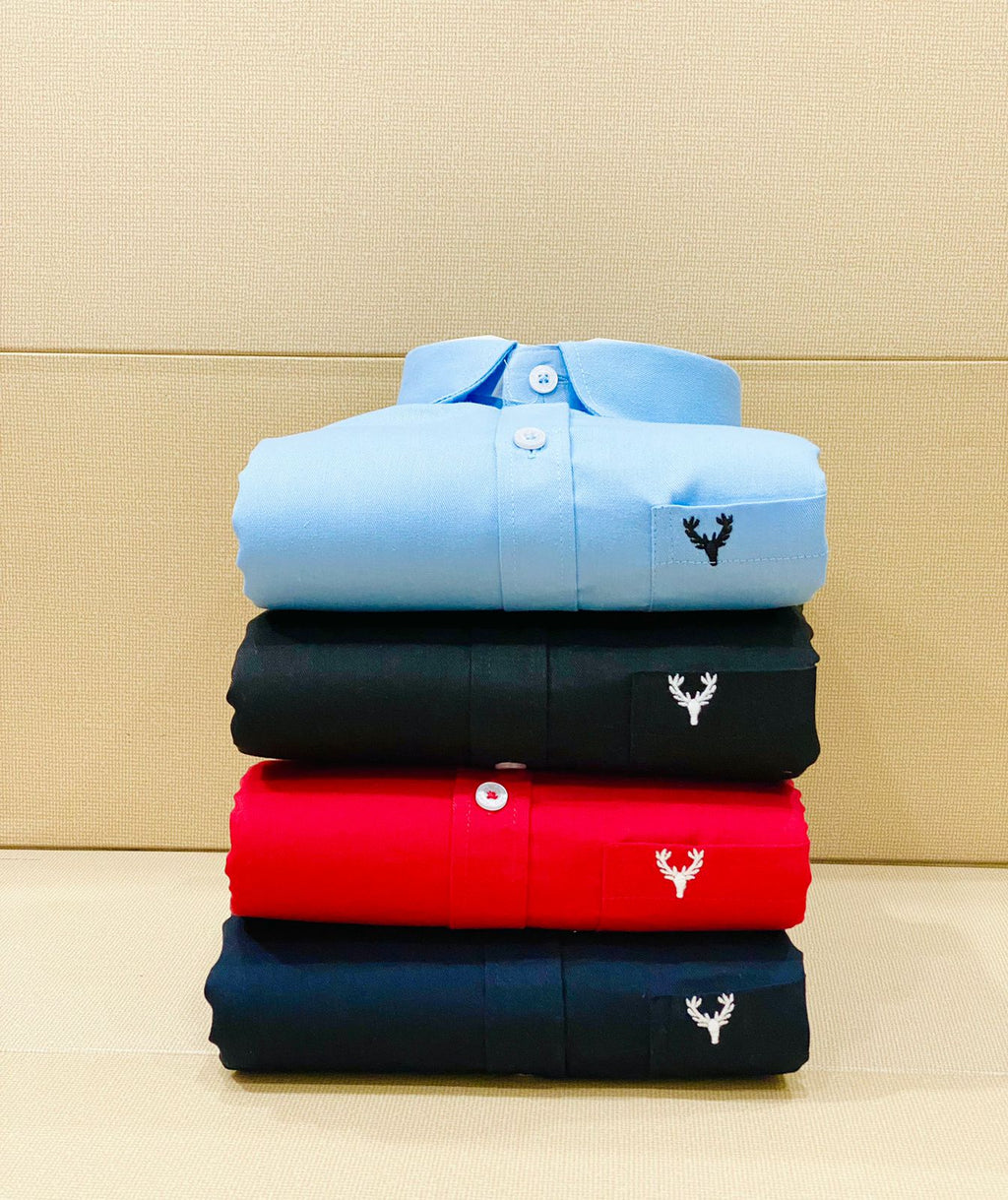 12A Premium Pure Cotton Full Sleeve Shirt – Perfect Regular Fit- Combo-4