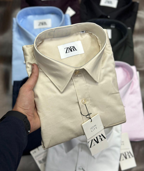 Cotton Full Sleeve Plain Shirt with Pocket – Premium Collection
