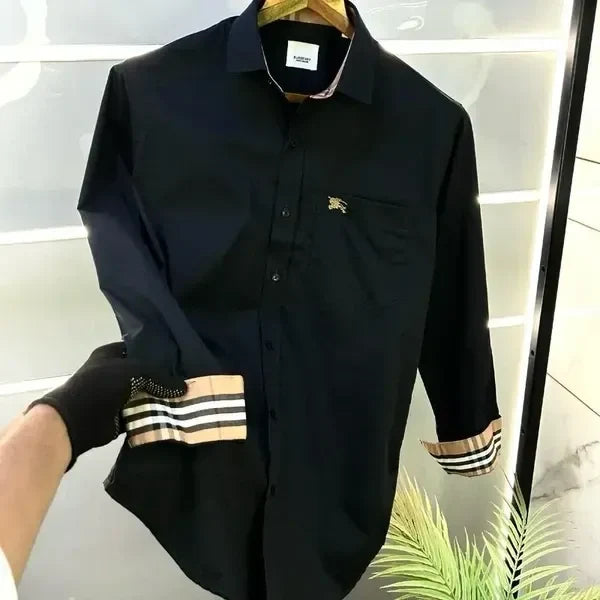 Inspired By Burberry Party Wear Cotton Formal Wear Shirt.