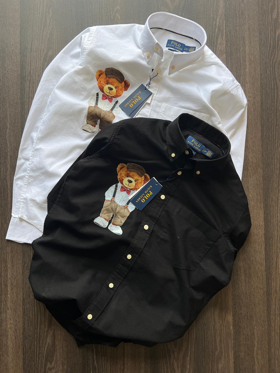 Elegant Teddy Bear Premium Designer Shirt – Oxford Cotton