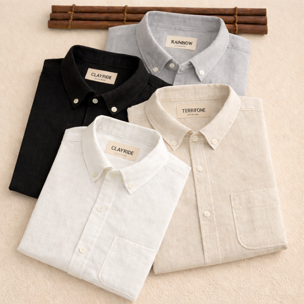 Men's Premium Line Linen Shirts (Pack Of 4)