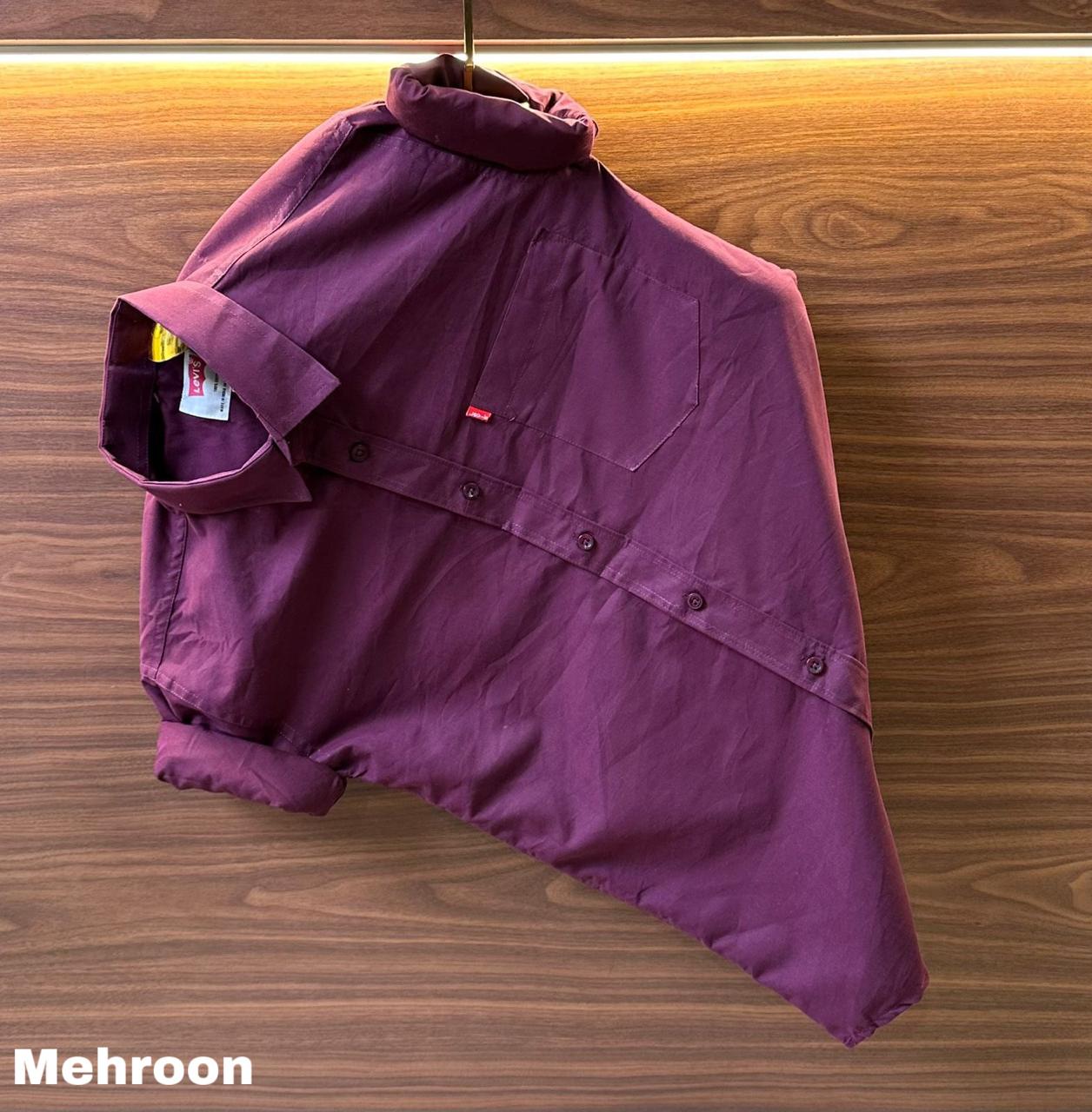 Latest Trendy Collection Premium Plain Cotton Shirt.