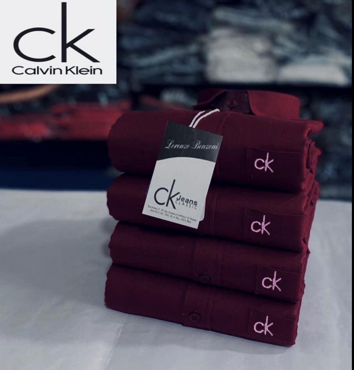 Regular Fit Full Sleeves Plain Shirt with Embroidered Logo CK – Premium Cotton Shirt - 1 Pc & Combo-4