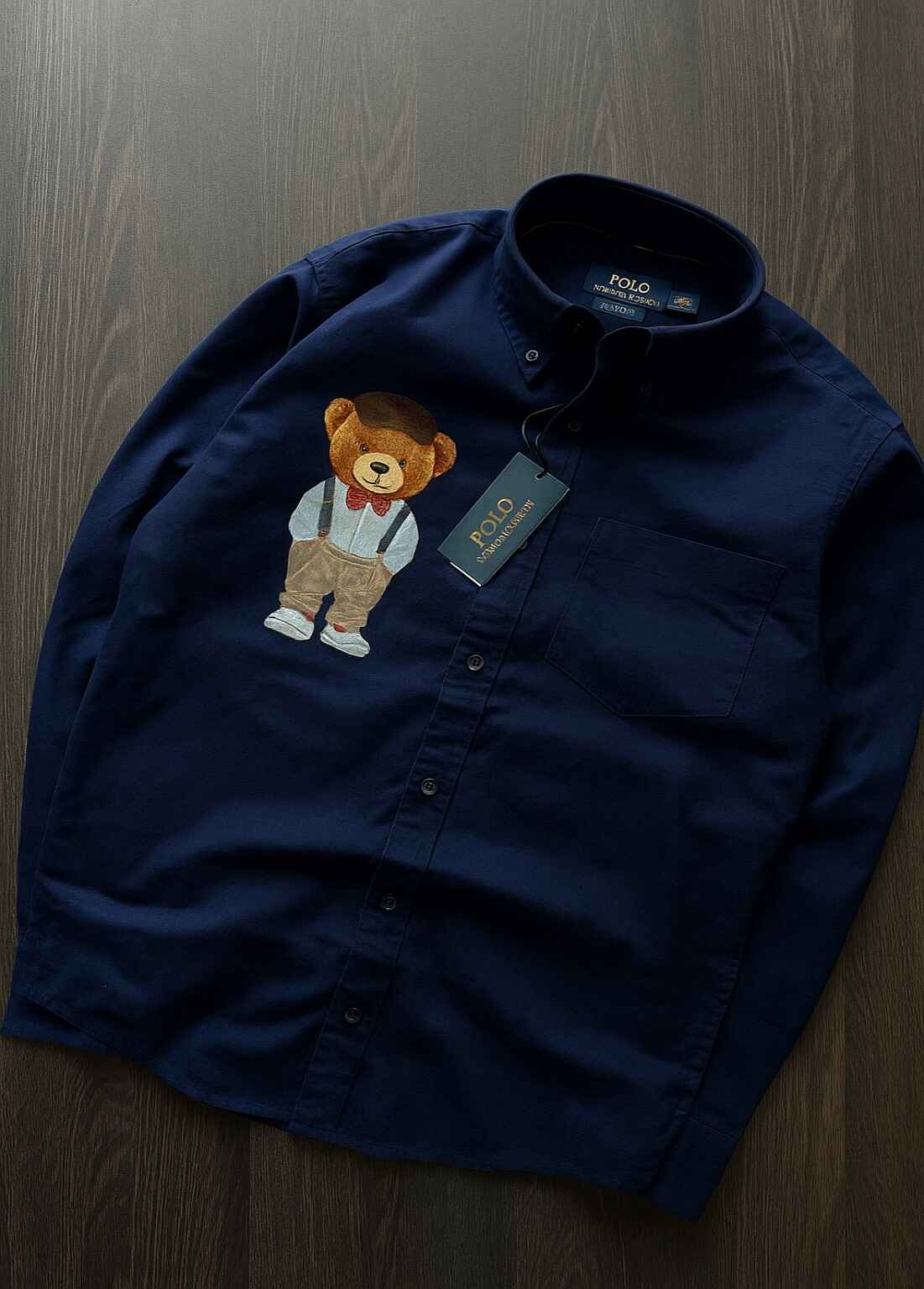 Elegant Teddy Bear Premium Designer Shirt – Oxford Cotton