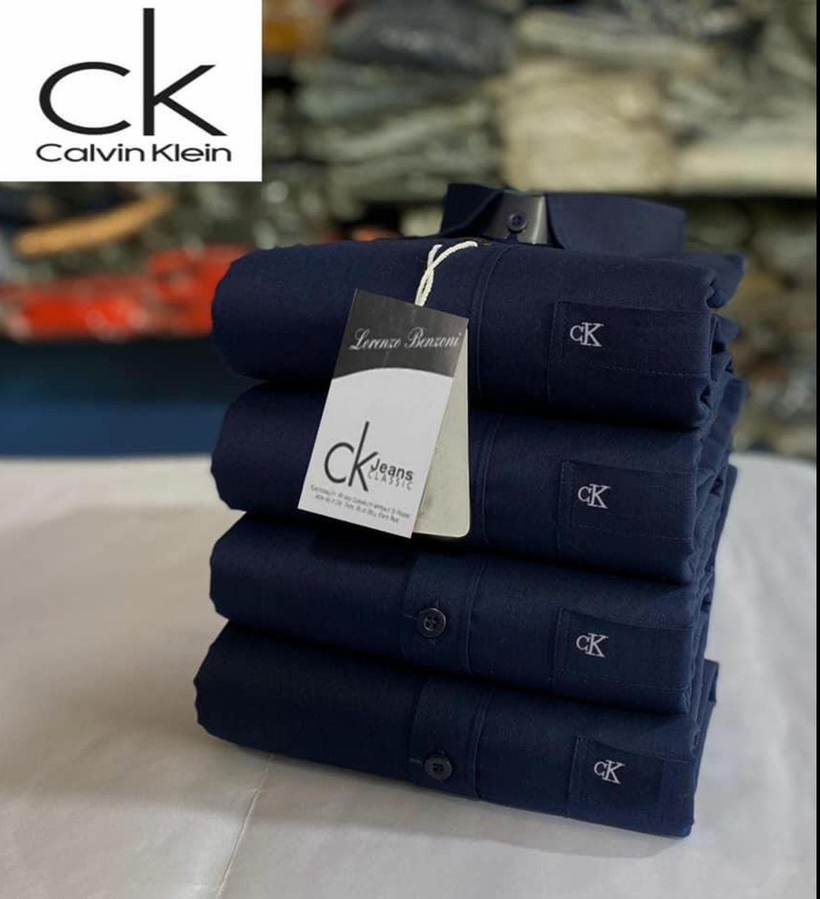 Regular Fit Full Sleeves Plain Shirt with Embroidered Logo CK – Premium Cotton Shirt - 1 Pc & Combo-4