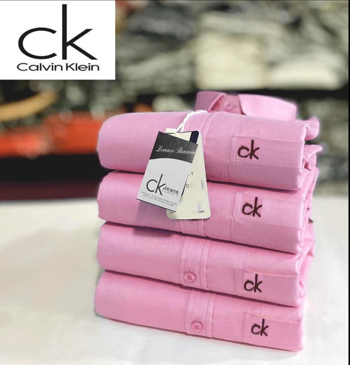 Regular Fit Full Sleeves Plain Shirt with Embroidered Logo CK – Premium Cotton Shirt - 1 Pc & Combo-4