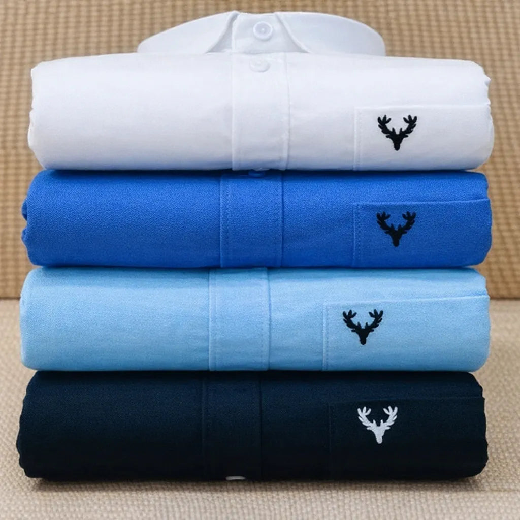 12A Premium Pure Cotton Full Sleeve Shirt – Perfect Regular Fit- Combo-4