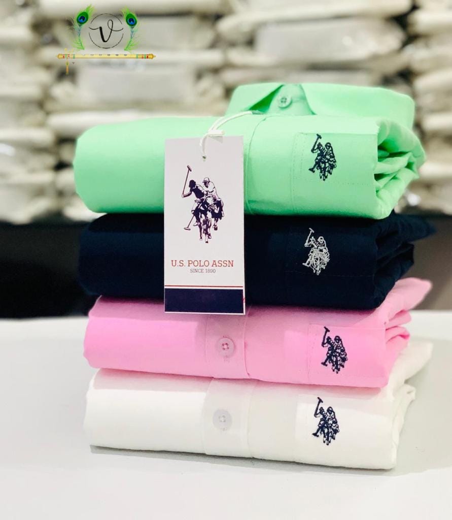 U.S. Polo Men’s 4-Shirts Combo | Cotton Blend | Stylish Colors | Premium Comfort