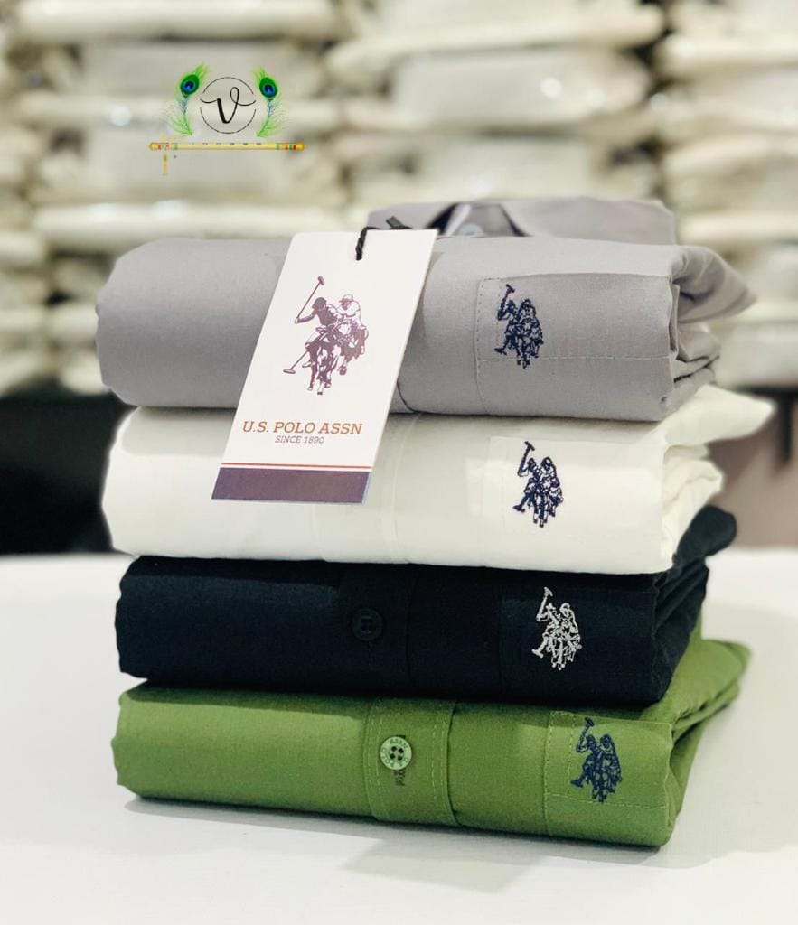 U.S. Polo Men’s 4-Shirts Combo | Cotton Blend | Stylish Colors | Premium Comfort