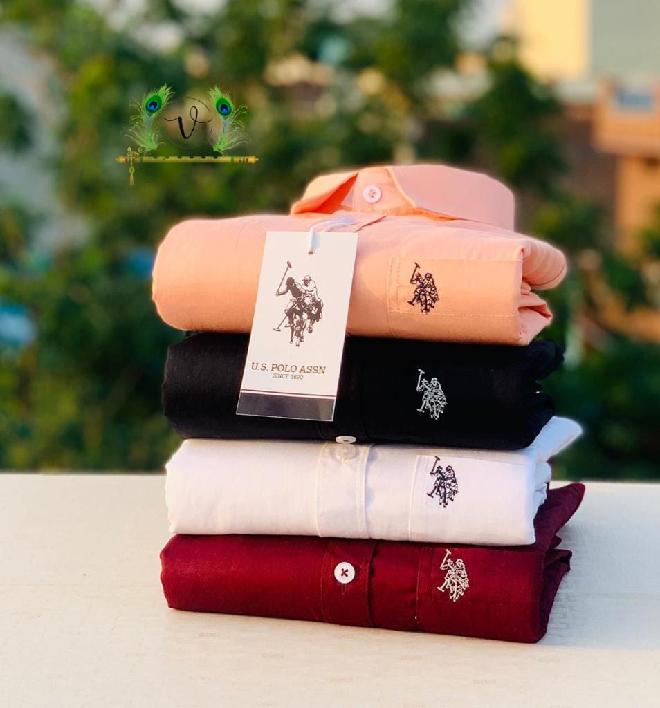 U.S. Polo Men’s 4-Shirts Combo | Cotton Blend | Stylish Colors | Premium Comfort