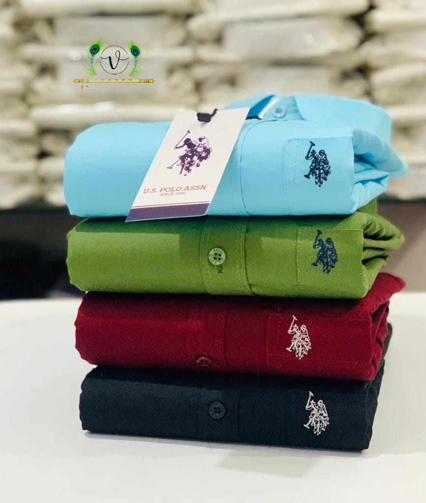 U.S. Polo Men’s 4-Shirts Combo | Cotton Blend | Stylish Colors | Premium Comfort
