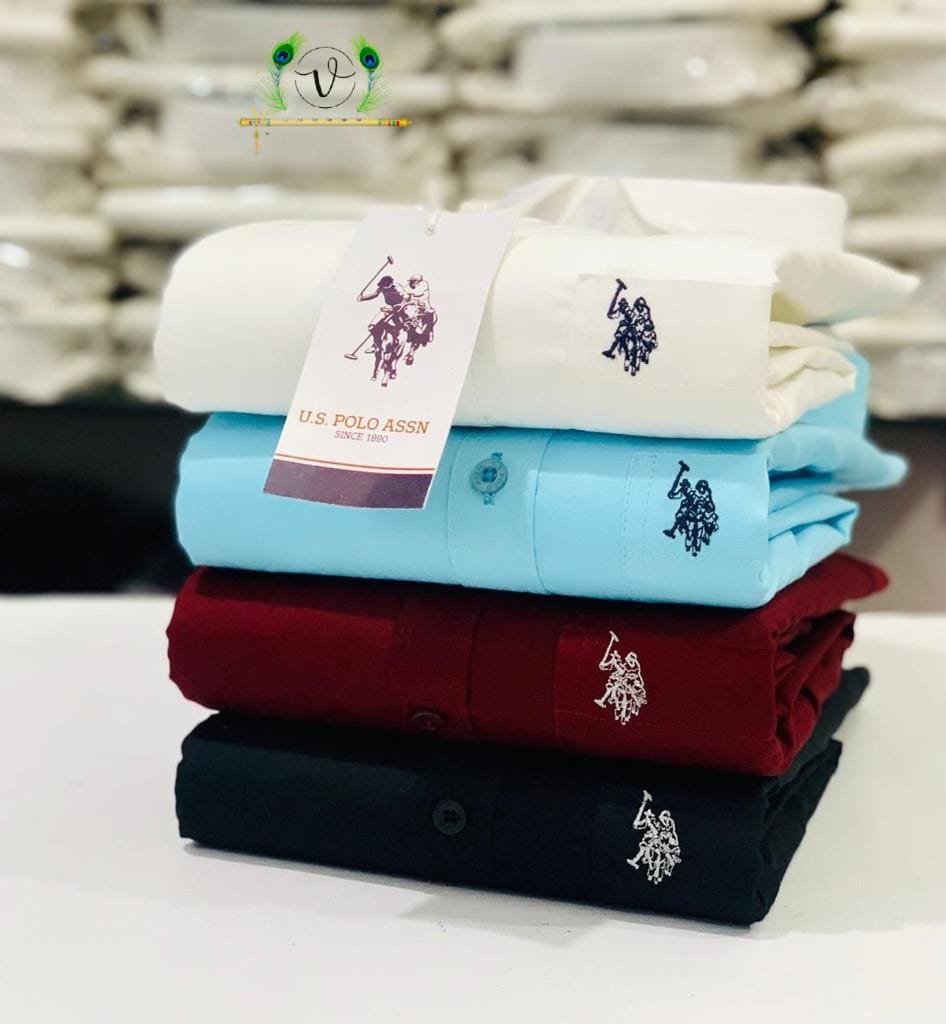 U.S. Polo Men’s 4-Shirts Combo | Cotton Blend | Stylish Colors | Premium Comfort