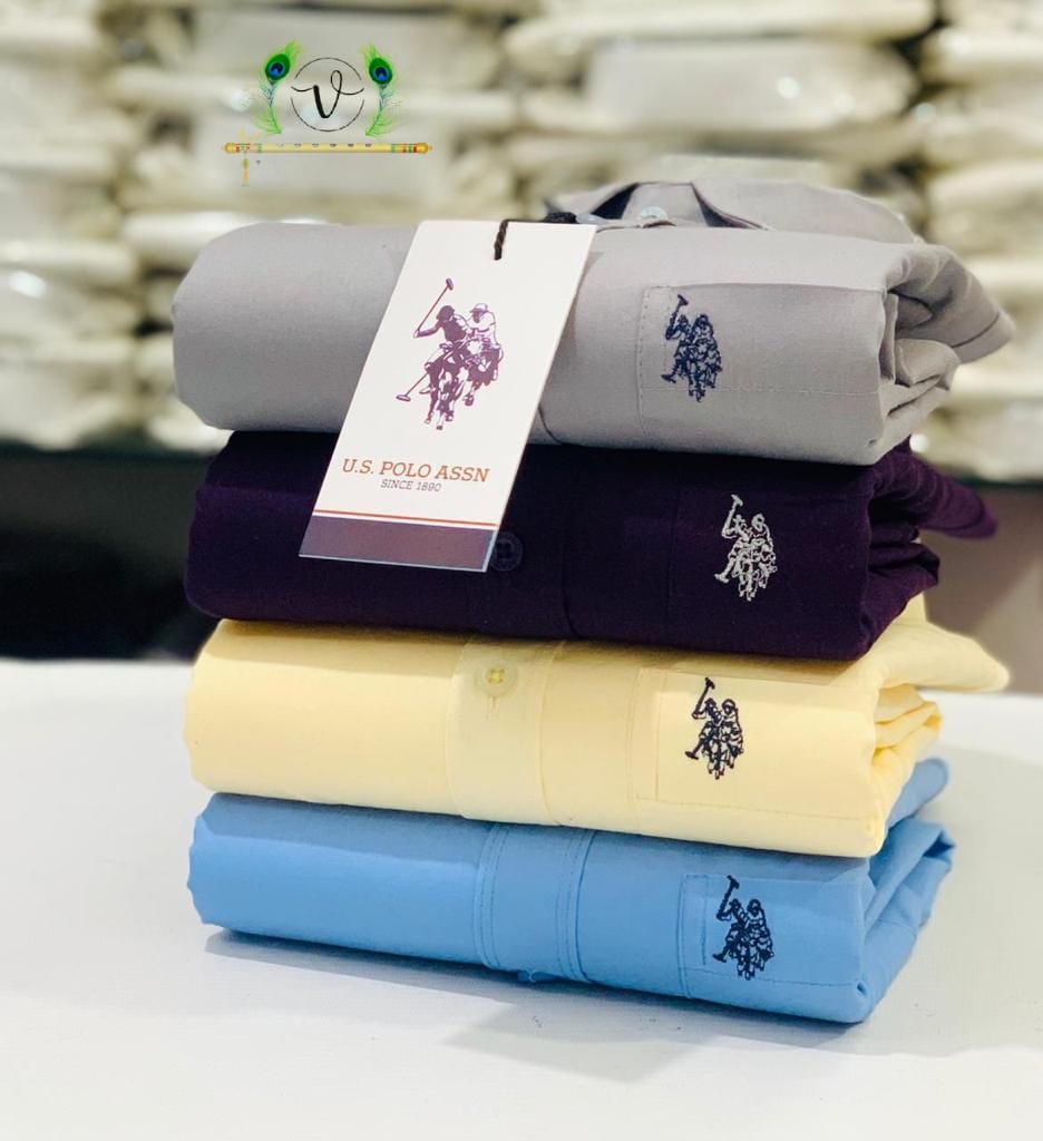 U.S. Polo Men’s 4-Shirts Combo | Cotton Blend | Stylish Colors | Premium Comfort
