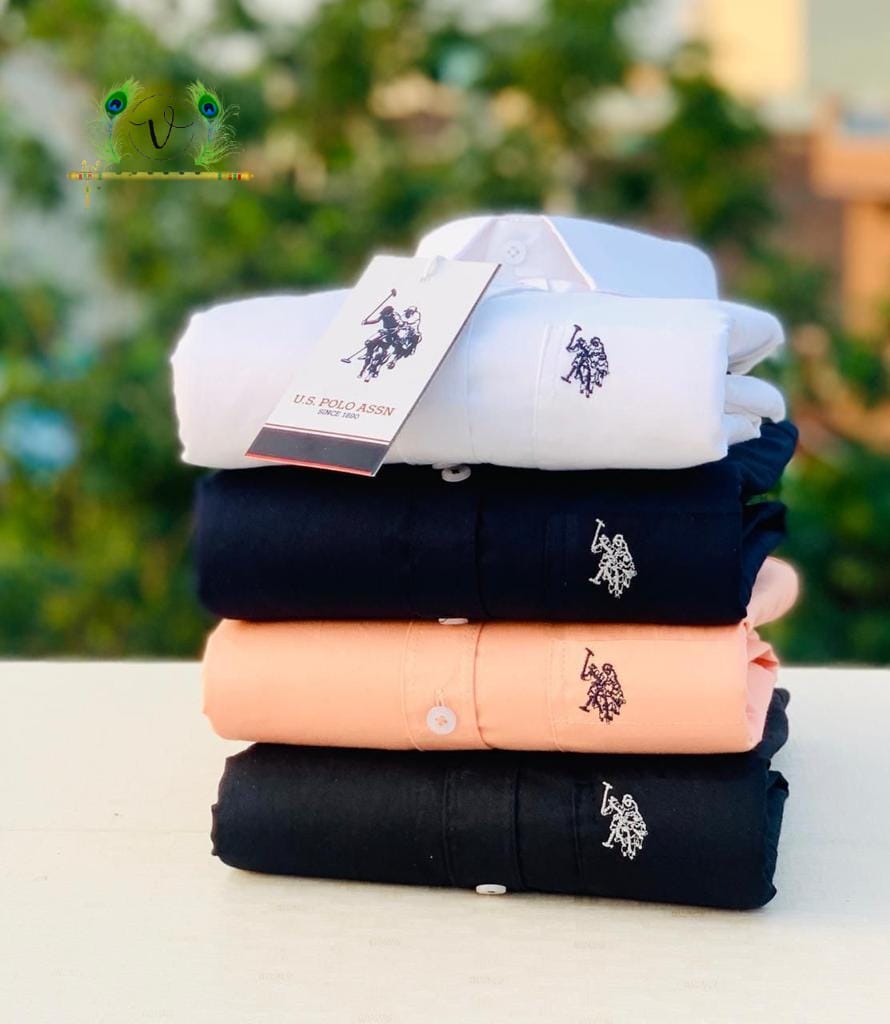 U.S. Polo Men’s 4-Shirts Combo | Cotton Blend | Stylish Colors | Premium Comfort