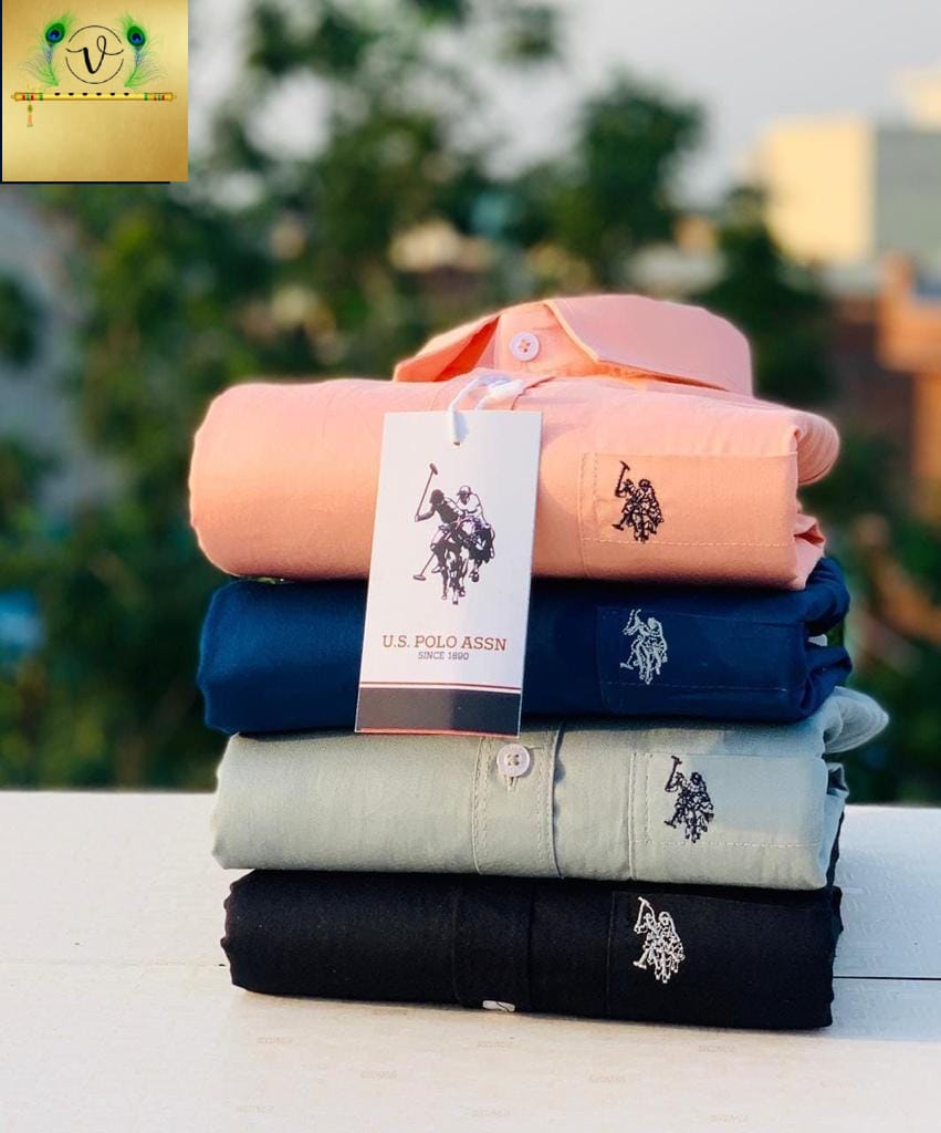 U.S. Polo Men’s 4-Shirts Combo | Cotton Blend | Stylish Colors | Premium Comfort