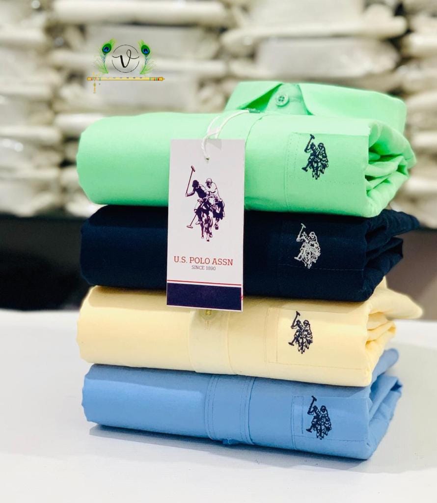U.S. Polo Men’s 4-Shirts Combo | Cotton Blend | Stylish Colors | Premium Comfort
