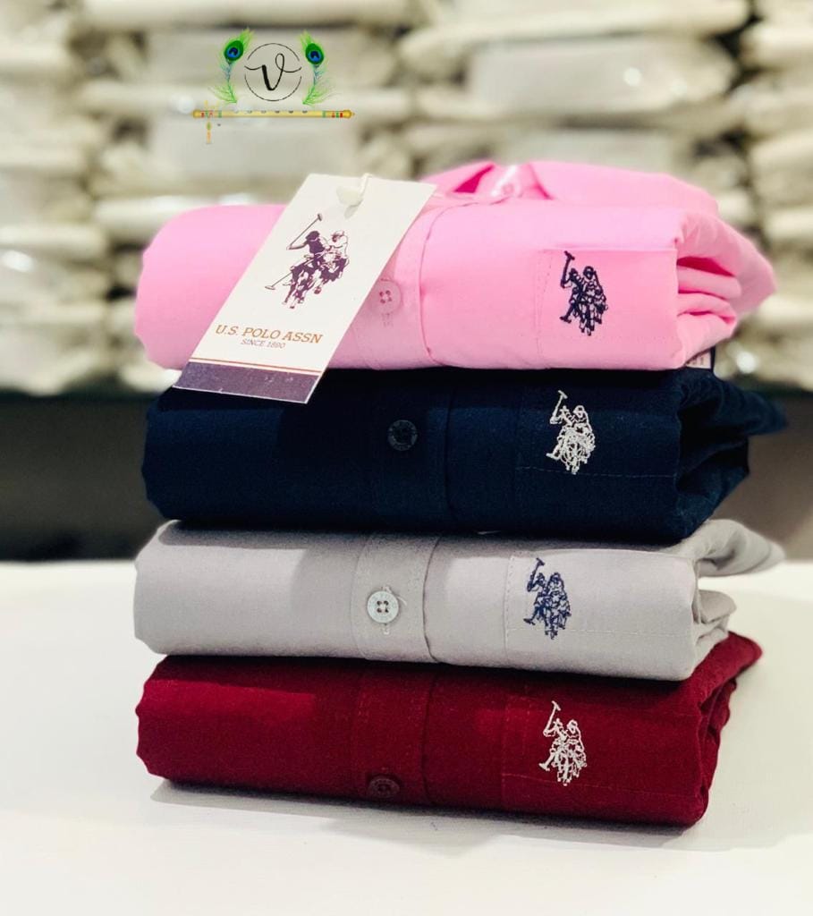 U.S. Polo Men’s 4-Shirts Combo | Cotton Blend | Stylish Colors | Premium Comfort