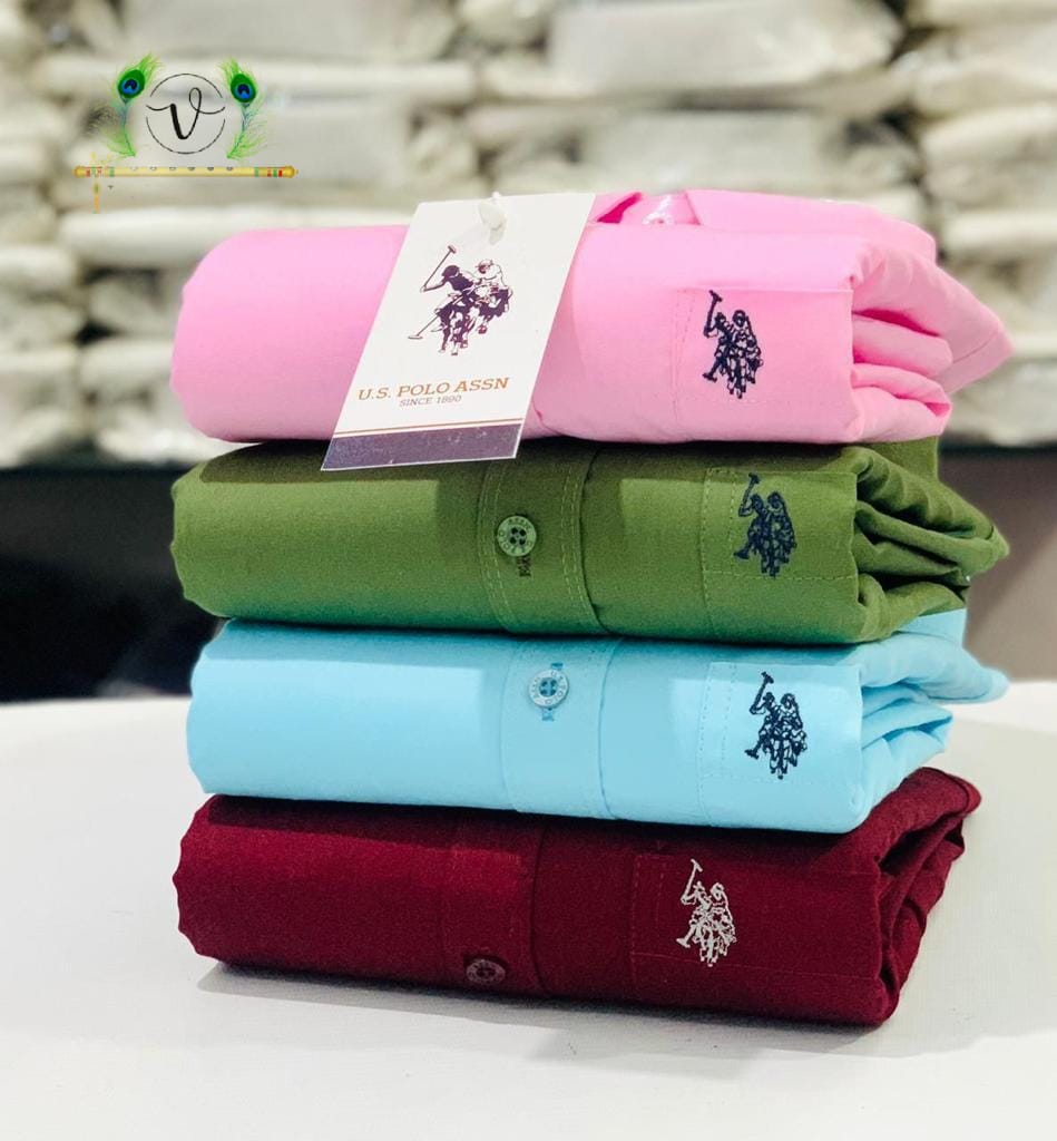 U.S. Polo Men’s 4-Shirts Combo | Cotton Blend | Stylish Colors | Premium Comfort
