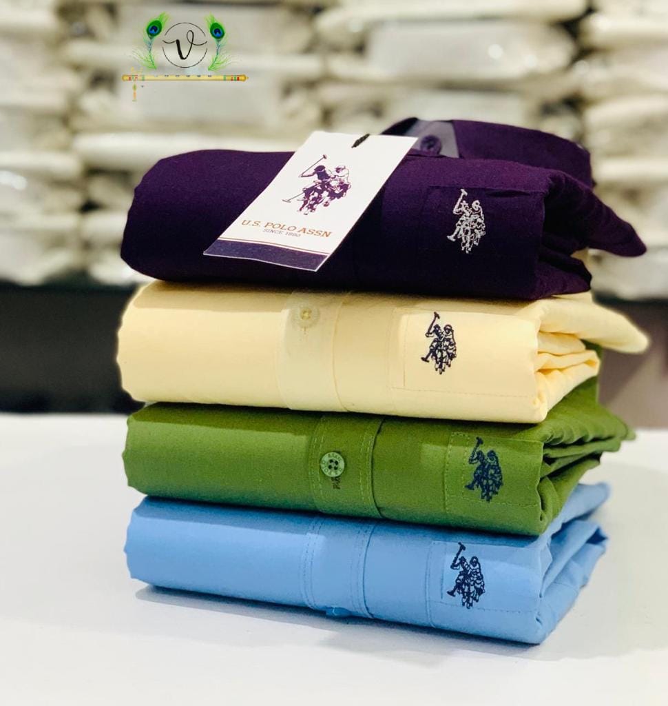 U.S. Polo Men’s 4-Shirts Combo | Cotton Blend | Stylish Colors | Premium Comfort