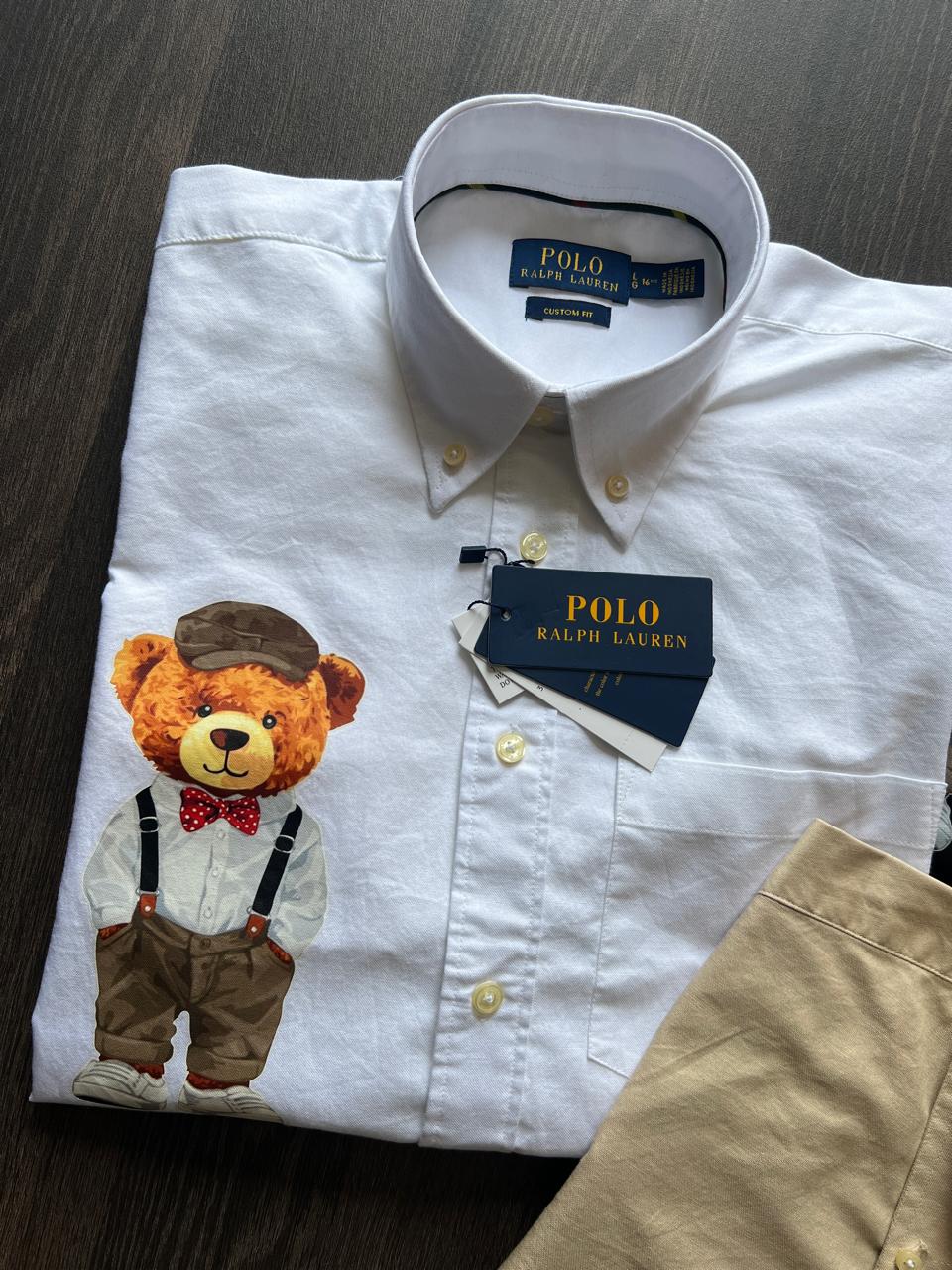 Elegant Teddy Bear Premium Designer Shirt – Oxford Cotton