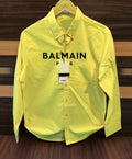 Trendy Cotton Soft Stretchable Plain Shirts with Down Buttons Long Sleeve