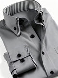 Men Full Sleeve Grey Casual Shirt (SKU-014)