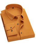 Men Full Sleeve Orange Casual Shirt (SKU-018)