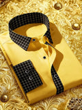 Men Full Sleeve Yellow Casual Shirt (SKU-006)