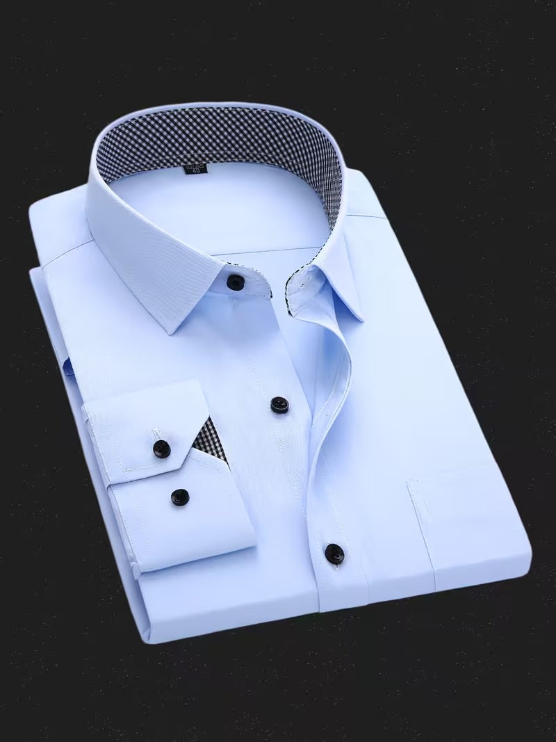 Men Full Sleeve Blue Casual Shirt (SKU-026)