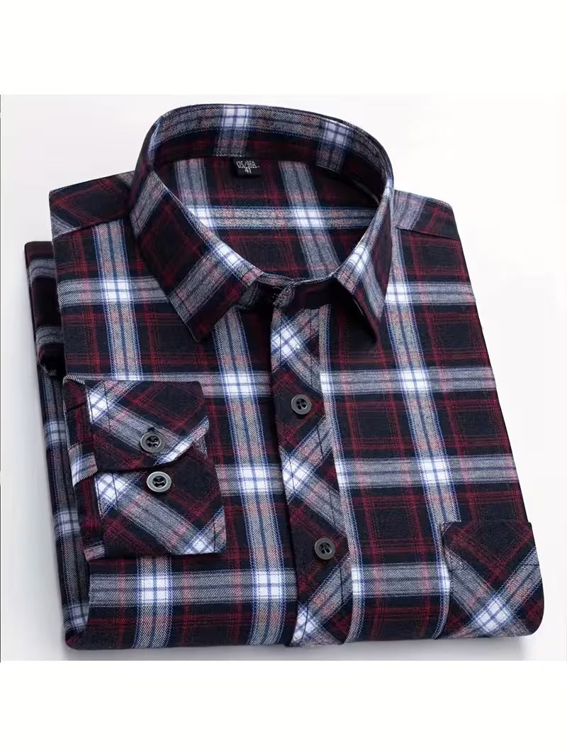 Men Full Sleeve Black Check Casual Shirt (SKU-031)