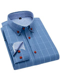 Men Full Sleeve Blue Casual Shirt (SKU-019)