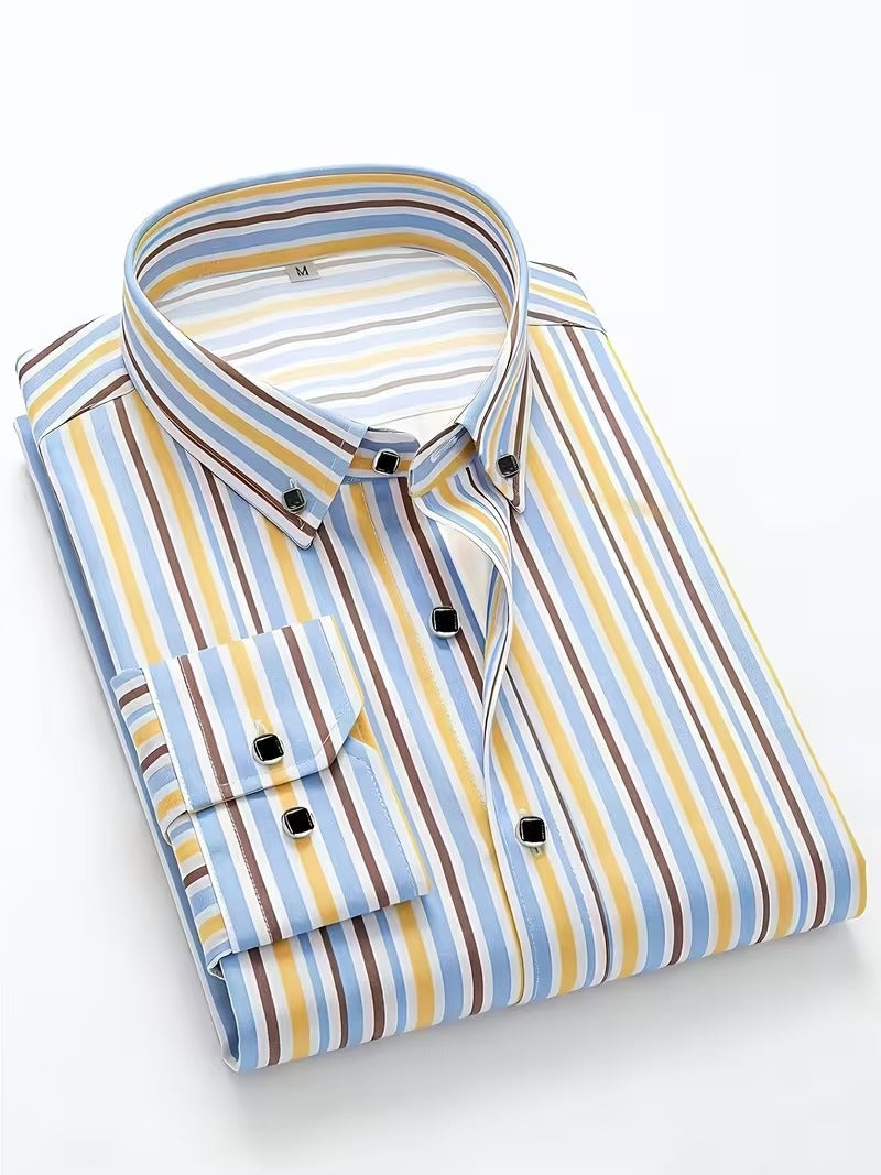 Men Full Sleeve Multicolor Line Casual Shirt (SKU-010)