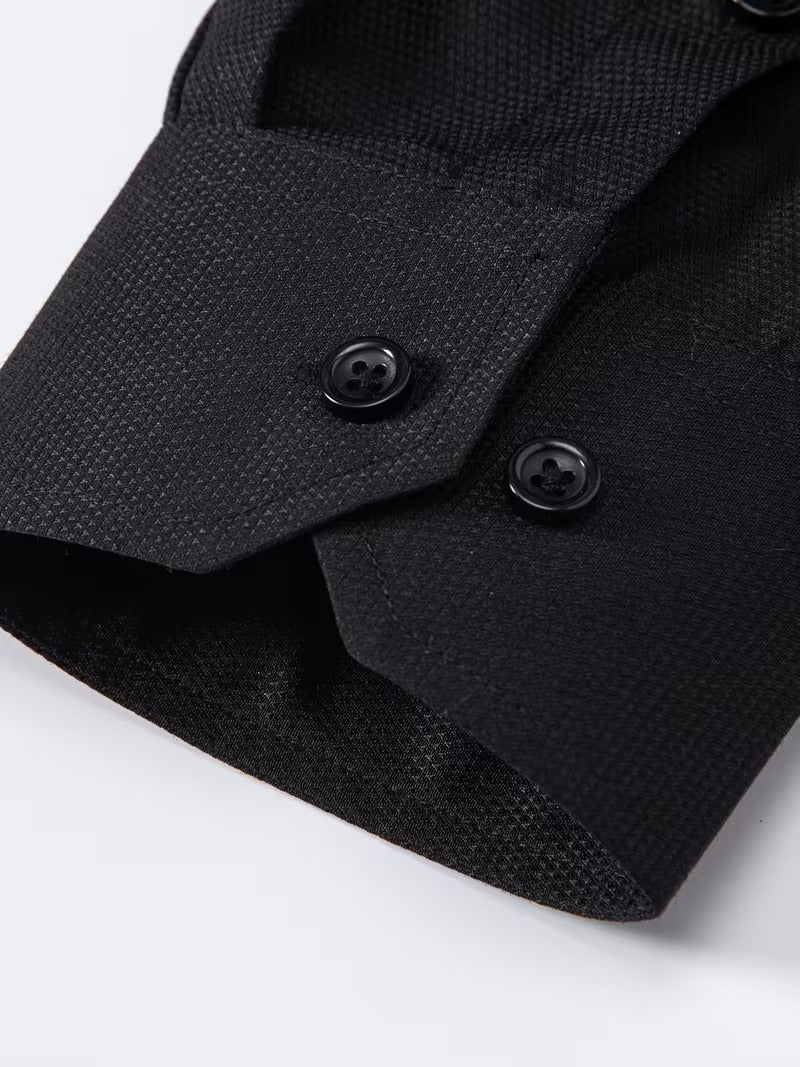 Men Full Sleeve Black Casual Shirt (SKU-022)