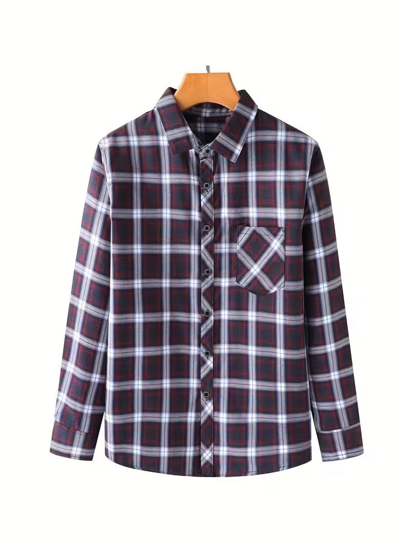 Men Full Sleeve Black Check Casual Shirt (SKU-031)