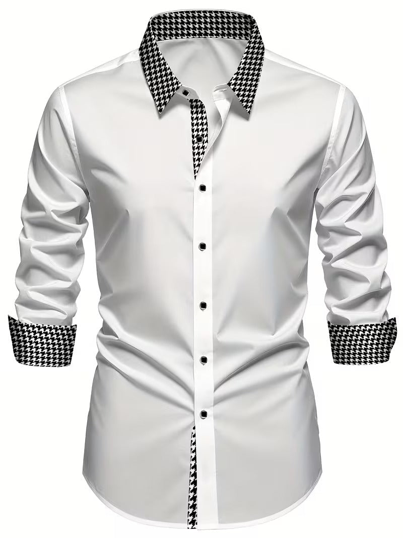 Men Full Sleeve White Casual Shirt (SKU-012)