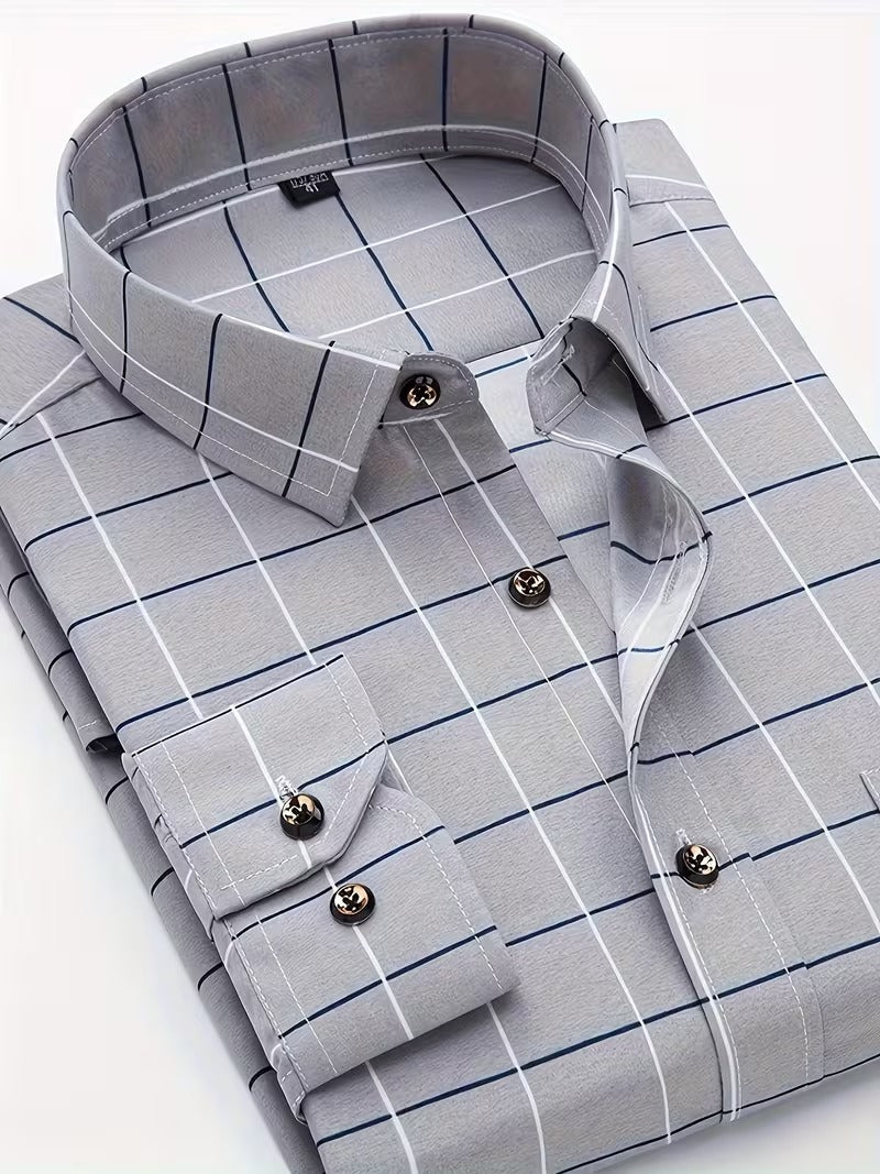 Men Full Sleeve Grey Casual Shirt (SKU-024)