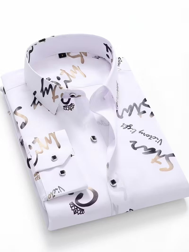 Men Full Sleeve White Casual Shirt (SKU-007)