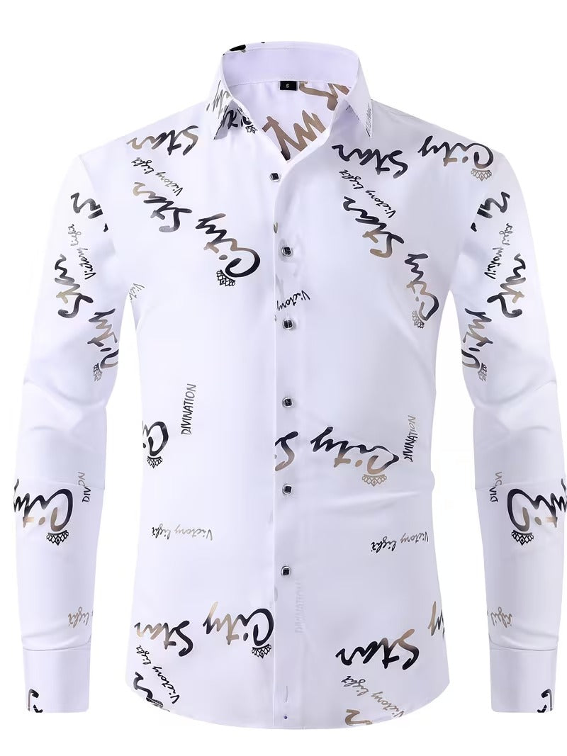Men Full Sleeve White Casual Shirt (SKU-007)