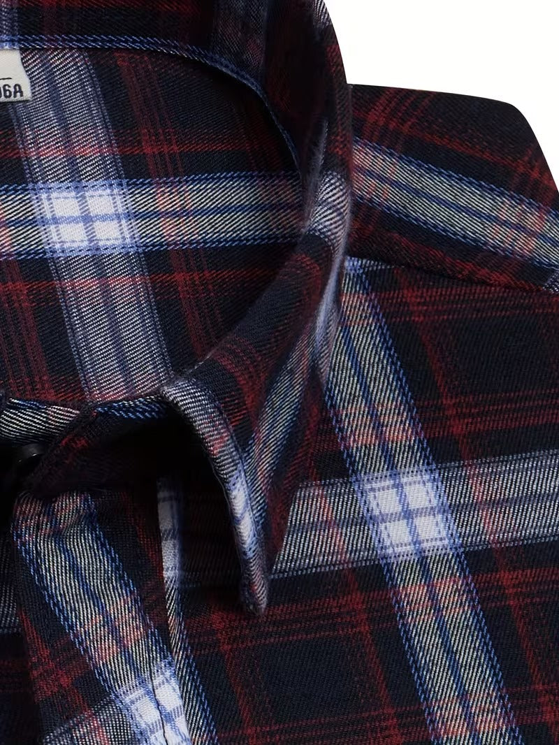 Men Full Sleeve Black Check Casual Shirt (SKU-031)