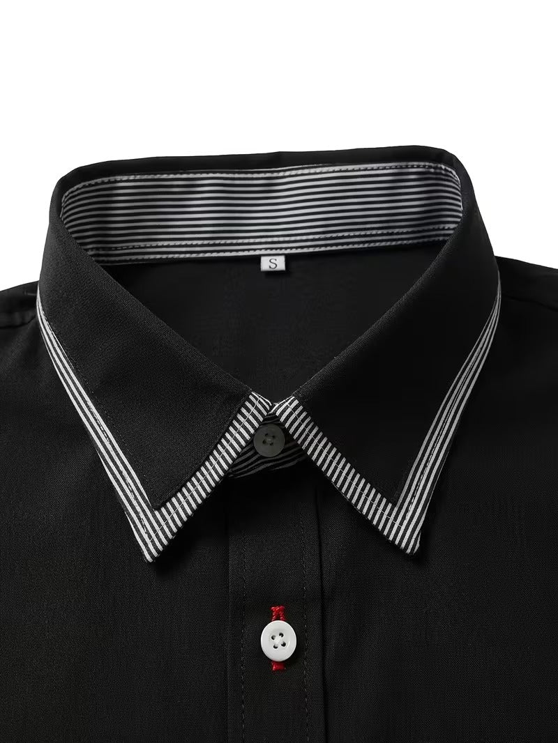 Men Full Sleeve Black Casual Shirt (SKU-032)