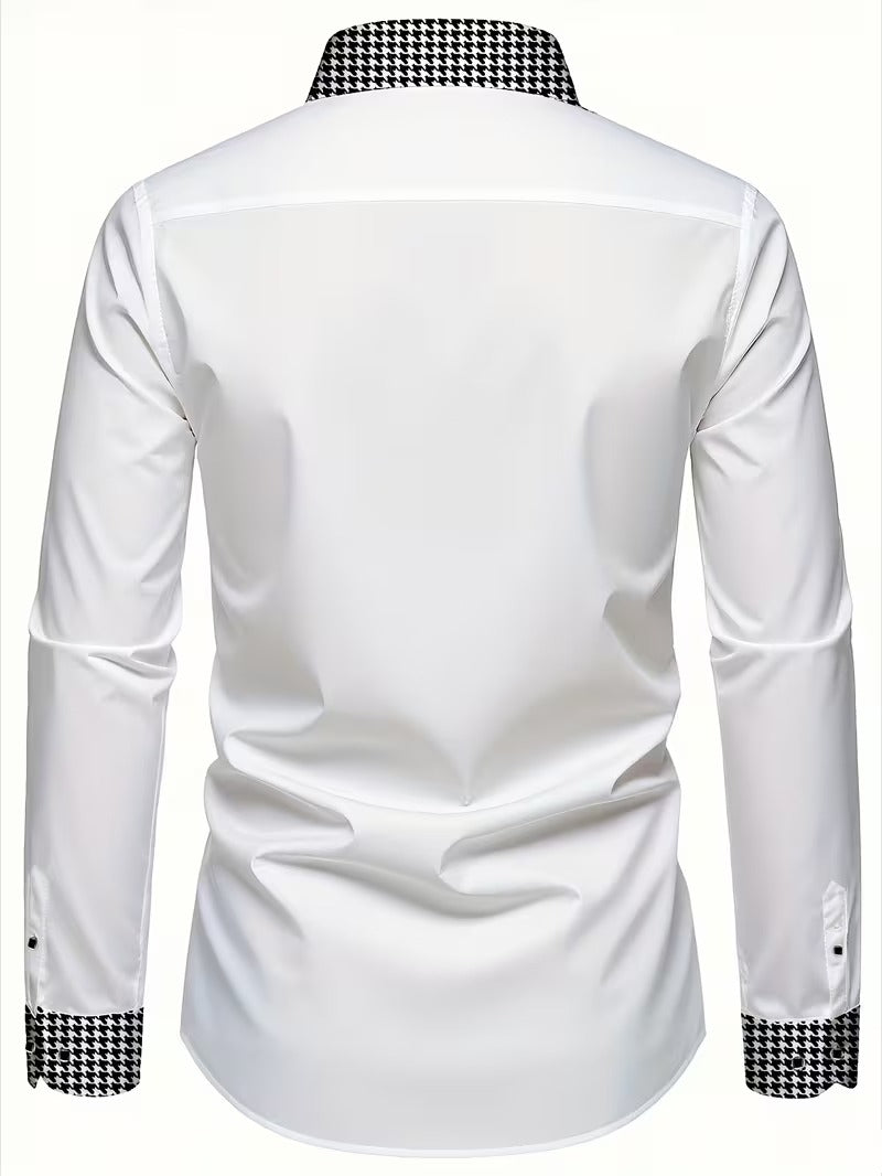 Men Full Sleeve White Casual Shirt (SKU-012)