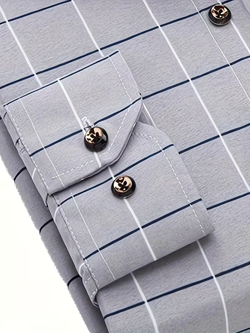 Men Full Sleeve Grey Casual Shirt (SKU-024)