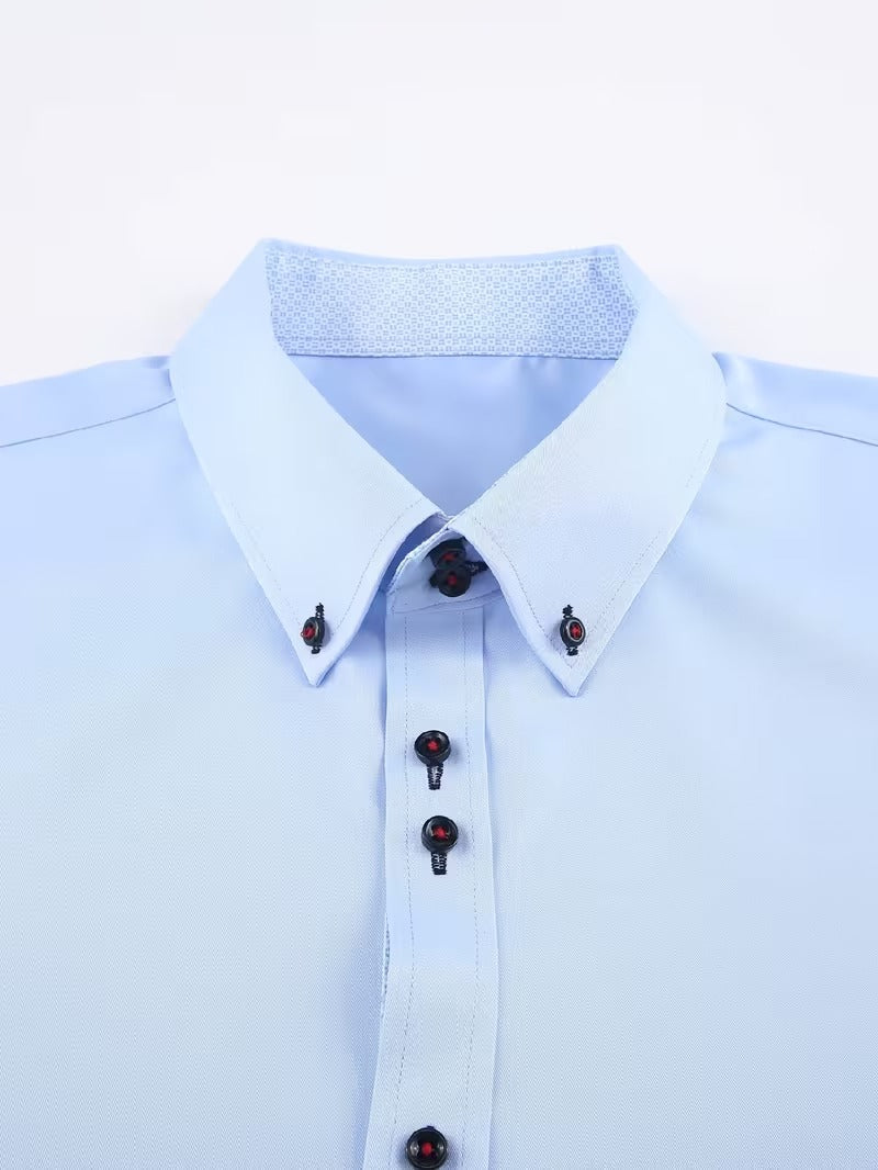 Men Full Sleeve Blue Casual Shirt (SKU-025)