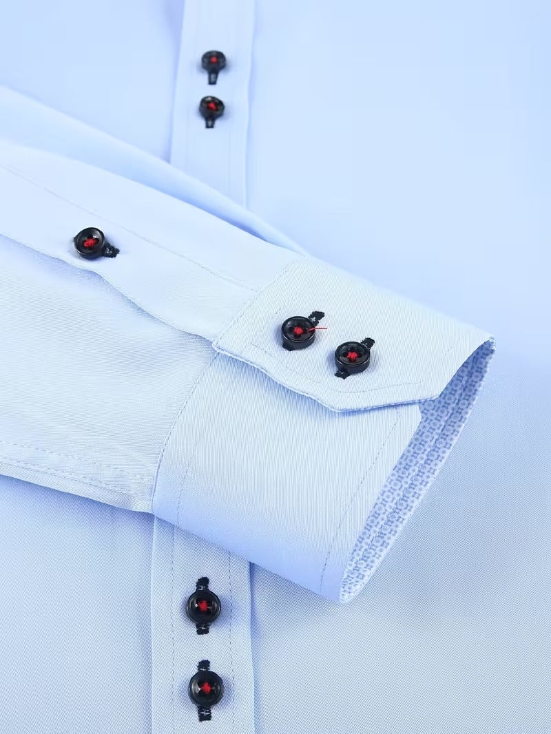 Men Full Sleeve Blue Casual Shirt (SKU-025)