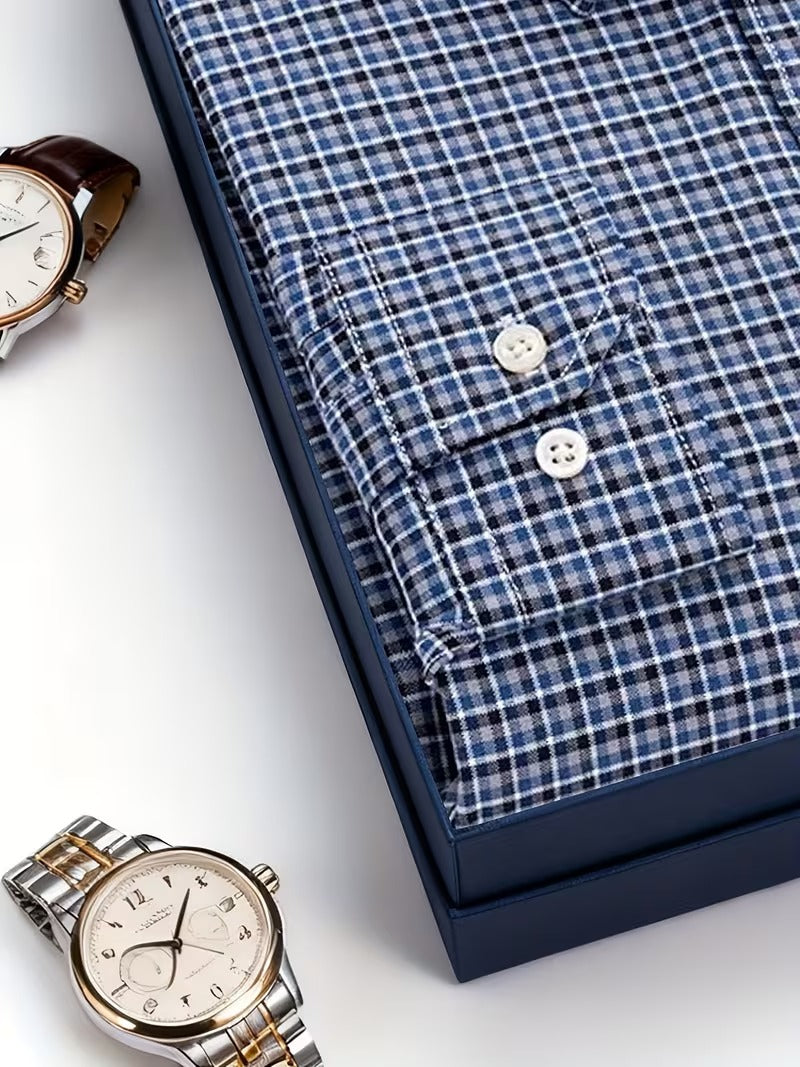 Men Full Sleeve Check Casual Shirt (SKU-027)