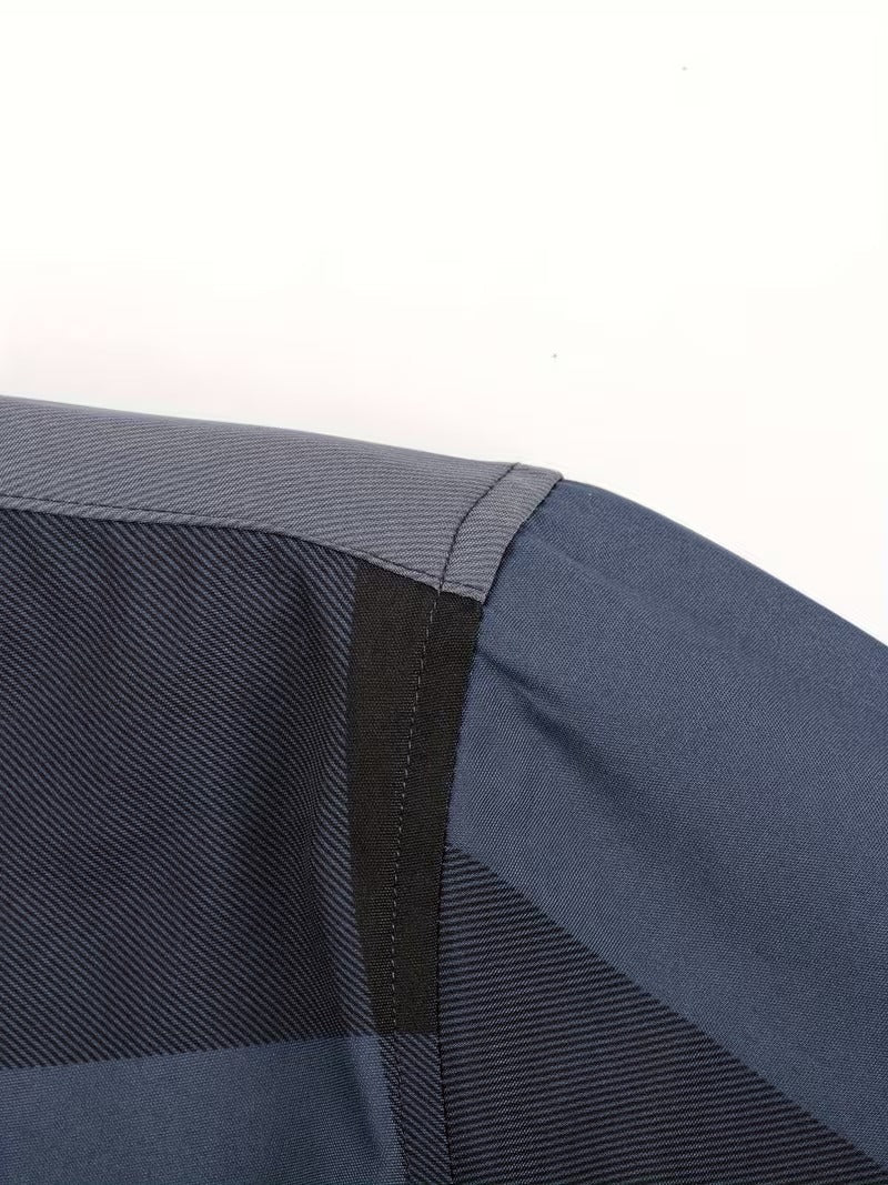Men Full Sleeve Blue Check Casual Shirt (SKU-030)