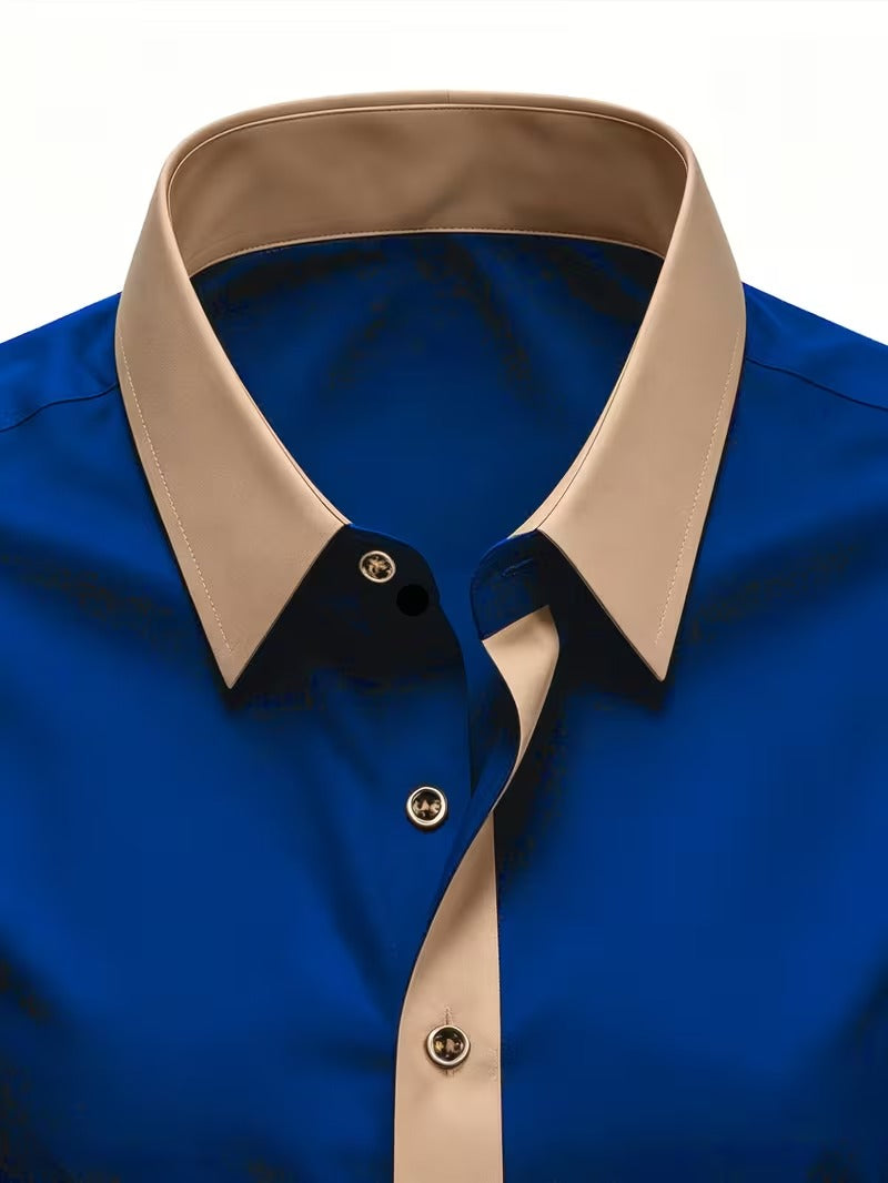 Men Full Sleeve Blue Casual Shirt (SKU-011)