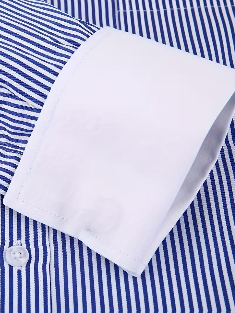 Men Full Sleeve Blue Line Casual Shirt (SKU-009)