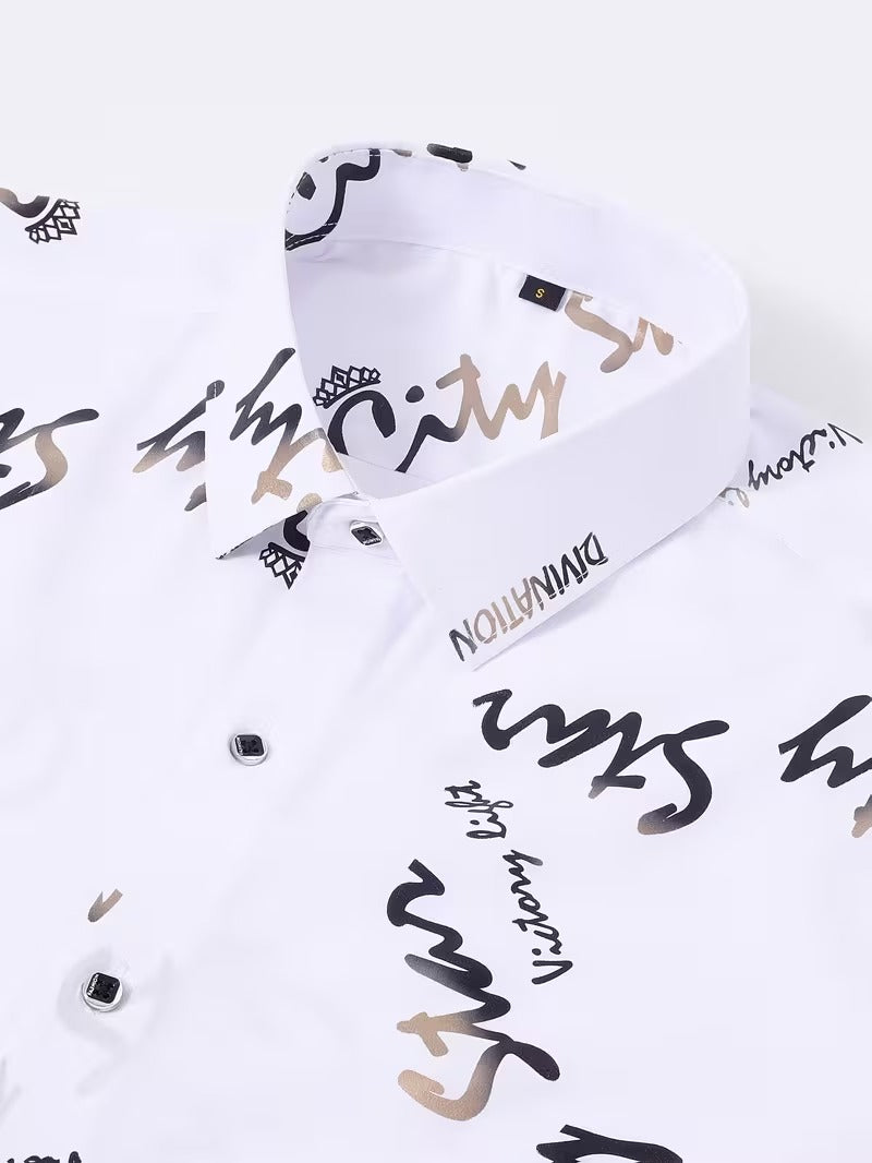 Men Full Sleeve White Casual Shirt (SKU-007)